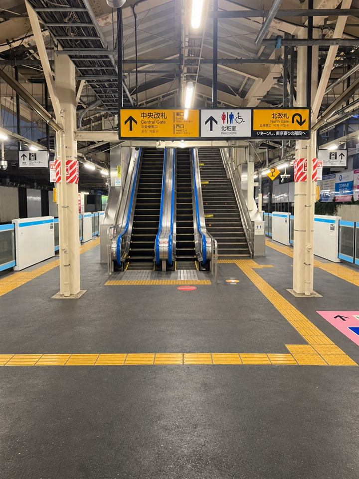 道案内 1：大森駅で下車し、中央改札へ